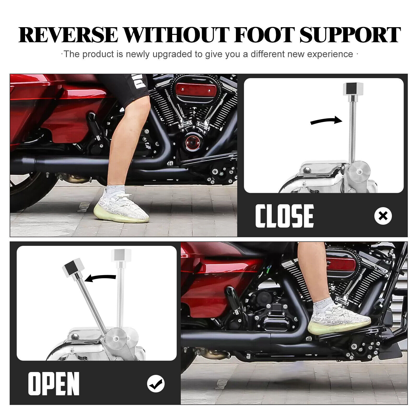 Chrome Reverse Gear Clutch Gearbox For Harley Touring Road Street Glide 14-2020