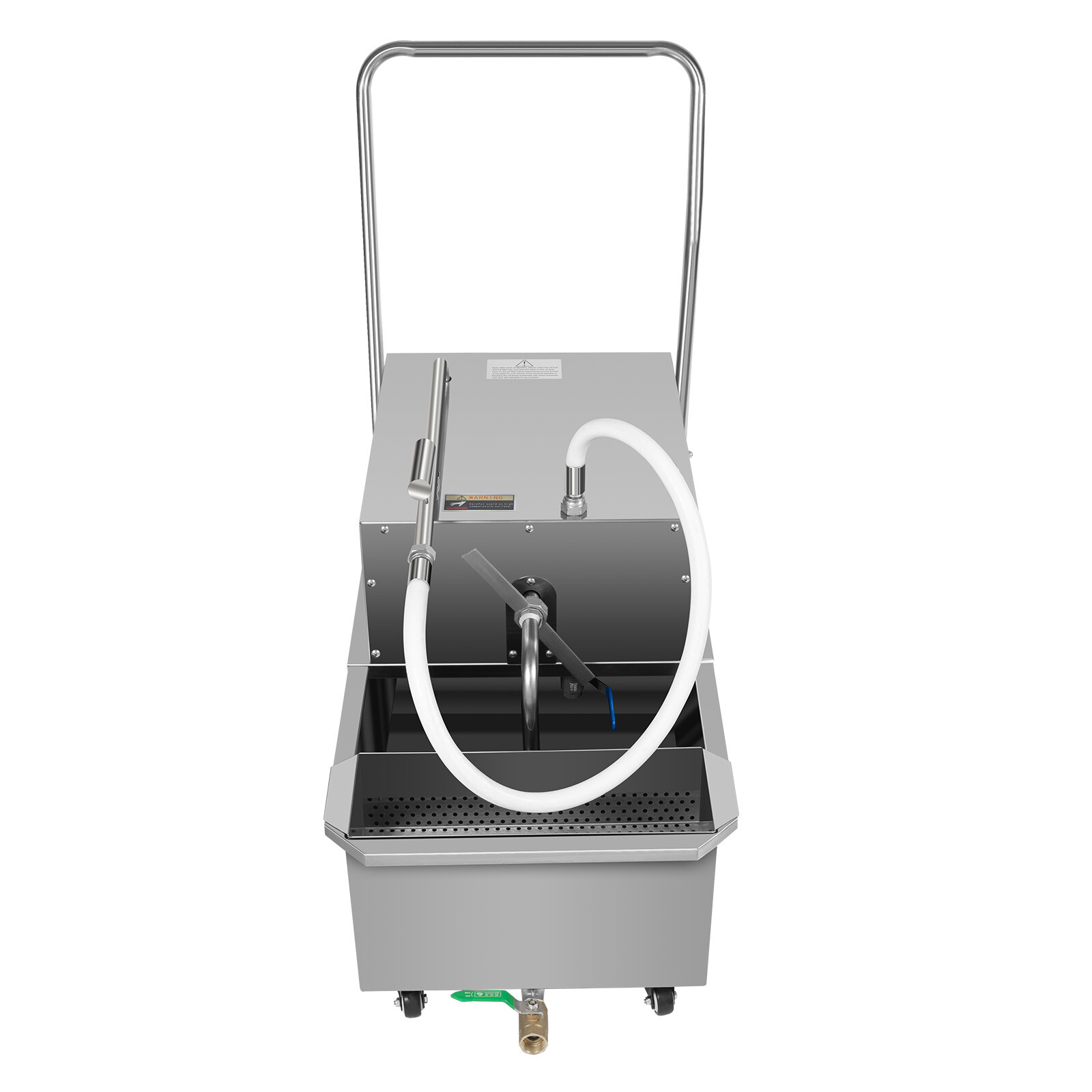 550W Mobile Deep Fryer Filter 55L Commercial Frying Oil Filter System Machine