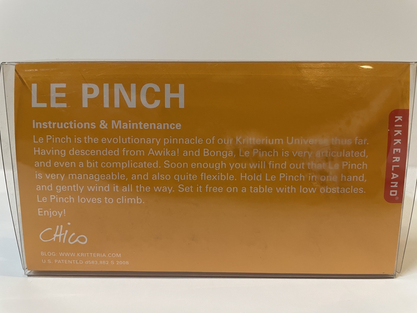 Rare NIB New KIKKERLAND Le Pinch Chico Bicalho Brasil Critters Collector’s Item