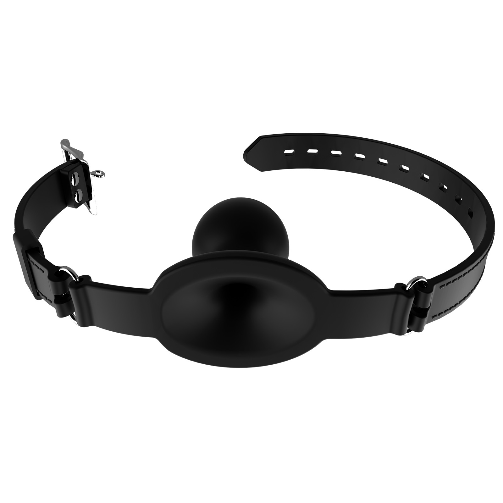 New Silicone Mouth Gag Breathable Ball BDSM Adjustable Belt Mouth for Couple