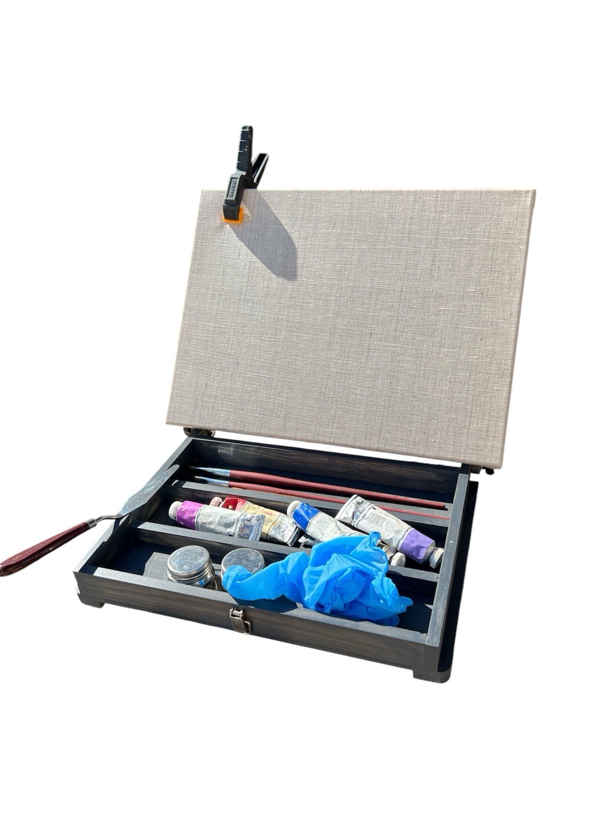 Deep Pochade Box 14*10 “ Plein Air Travel Easel -Portable Artist paint storage