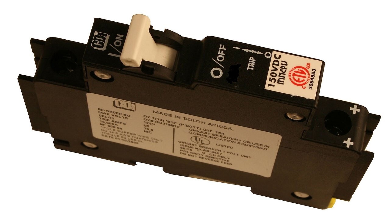 MidNite Solar MNEPV Circuit Breakers 150VDC 1-Pole