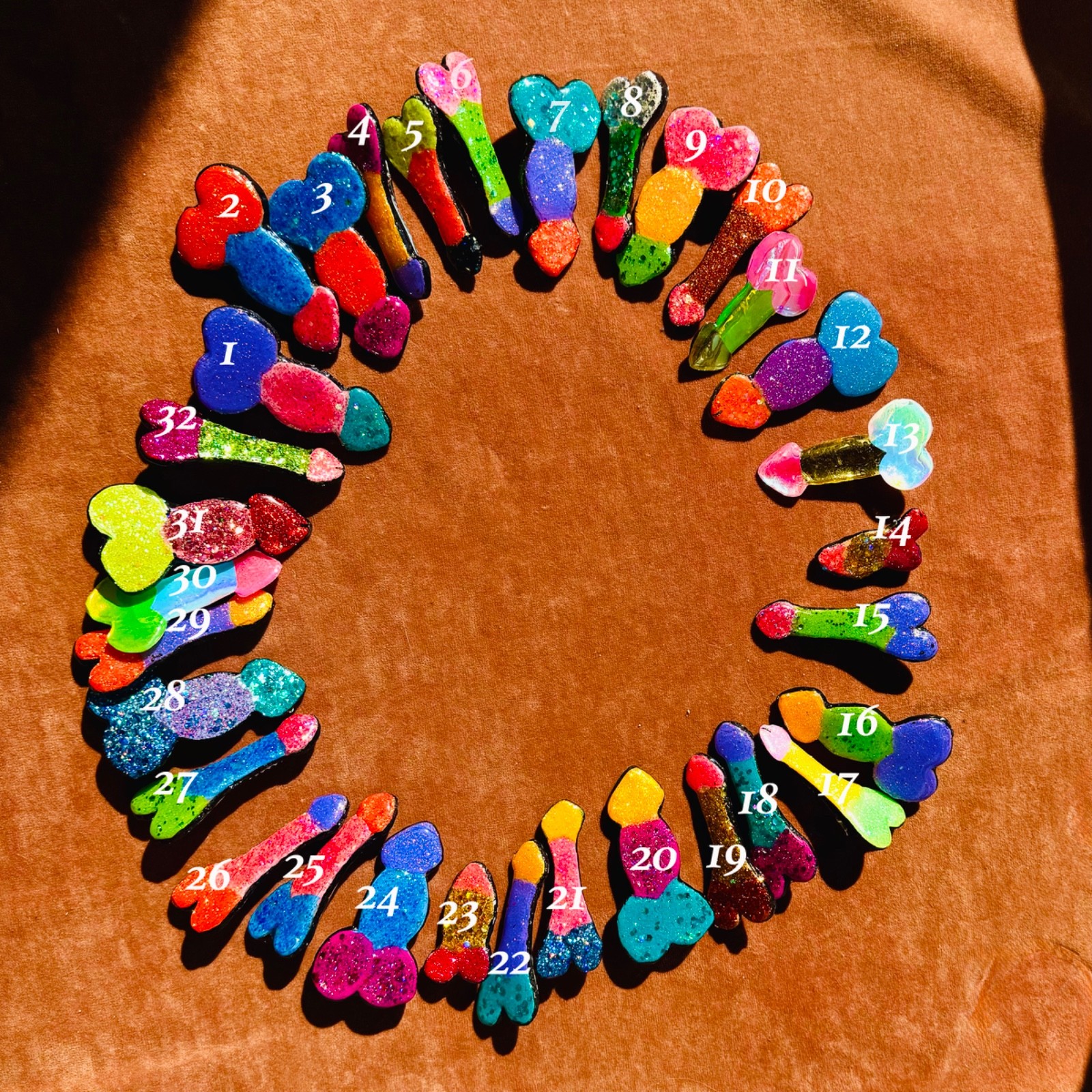 BARRETTES, PARTY FAVORS, BACHELORETTE PARTY, GIFTS, GAG GIFT, DICK GAG GIFT