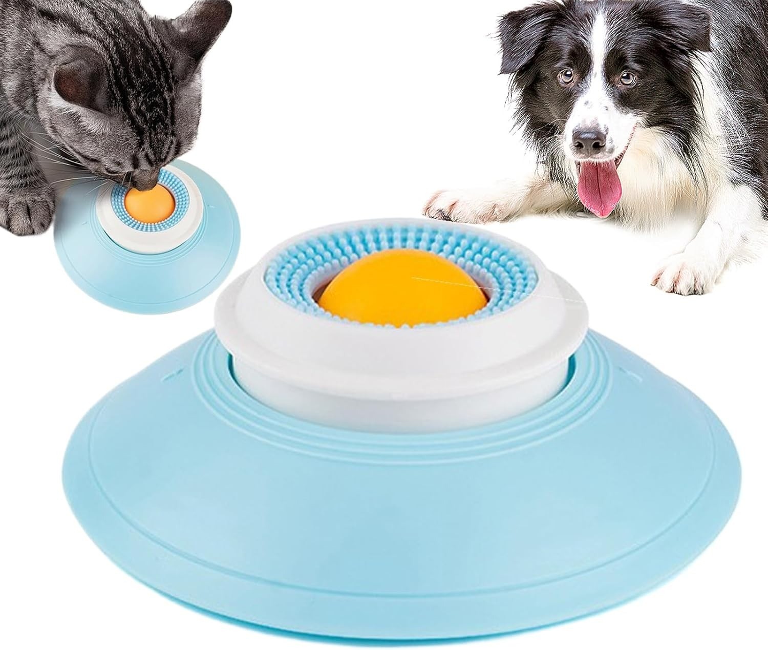 Lick Sphere Bowl for Dogs Cats, Anxieties Relief Slow Feeder Dog Lick Ball Treat