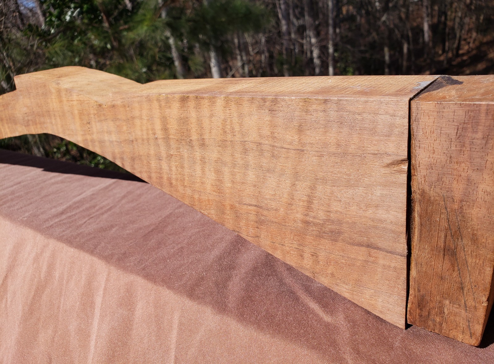 🔥 HIGHLY FIGURED CURLY TIGER CLARO WALNUT MUZZLELOADER RIFLE HAWKEN STOCK Blank