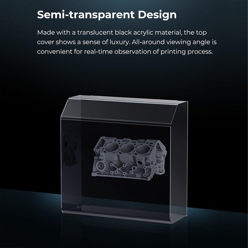 Creality Ender 5 S1 Printer Acrylic Top Cover Constant Temperature Noise Reduce