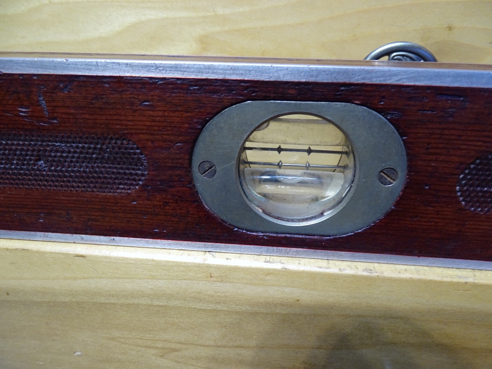 Goodell Pratt Roland Stetson Patent No 6024 Mahogany Aluminum Bound Level