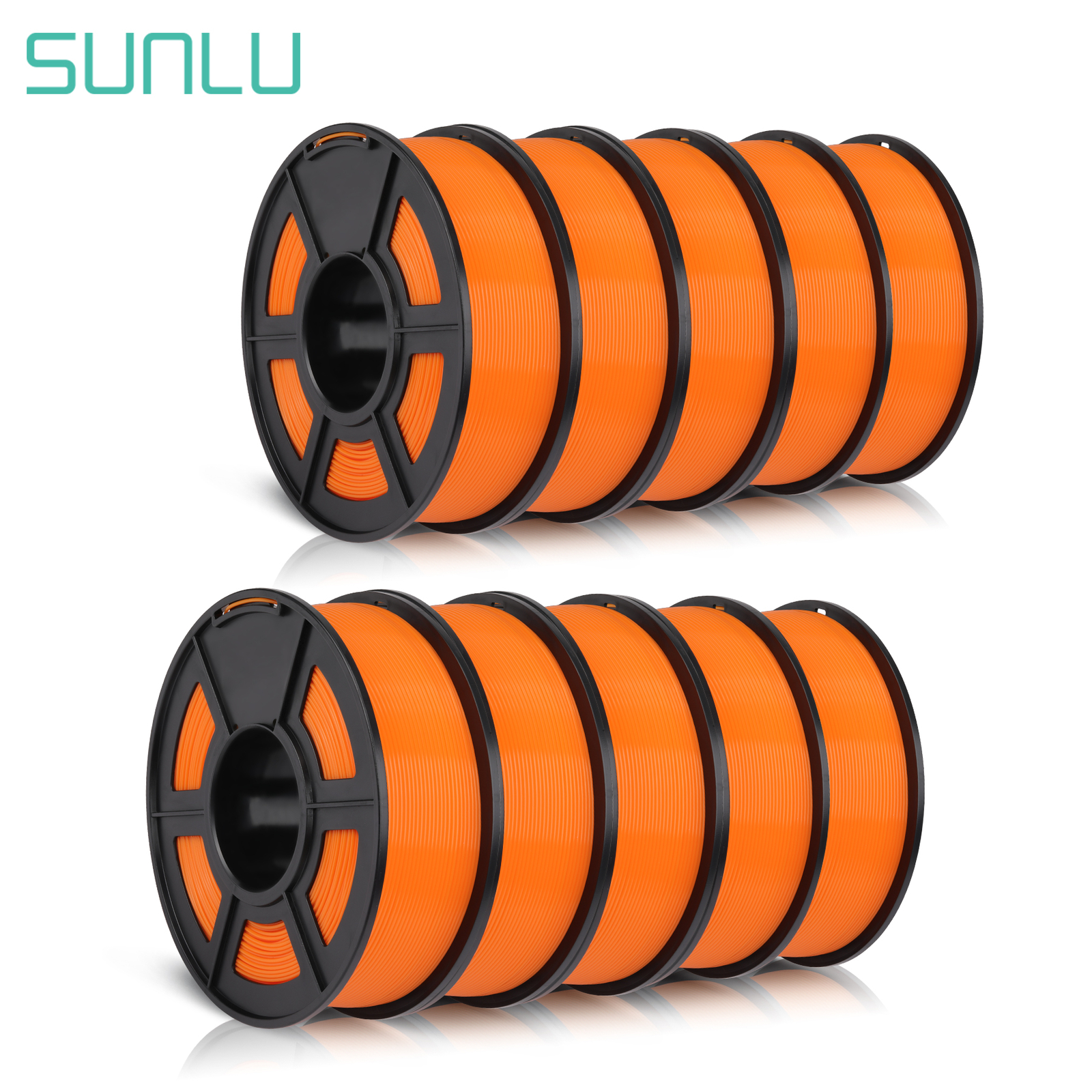 10×1KG SUNLU PLA Matte Meta PLA+ PETG SILK ABS 1KG TPU500G 3D Printer Filament