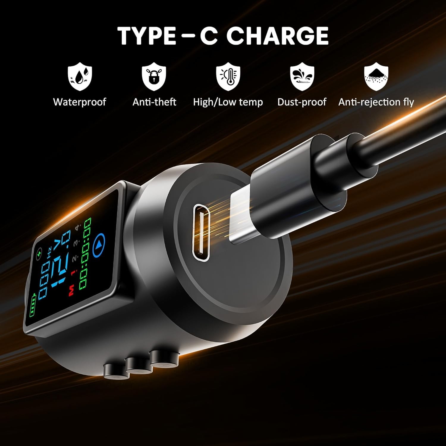 Tattoo Gun Kit Wireless Tattoo Machine Pen Kit with 2Pcs Replaceable battery ...