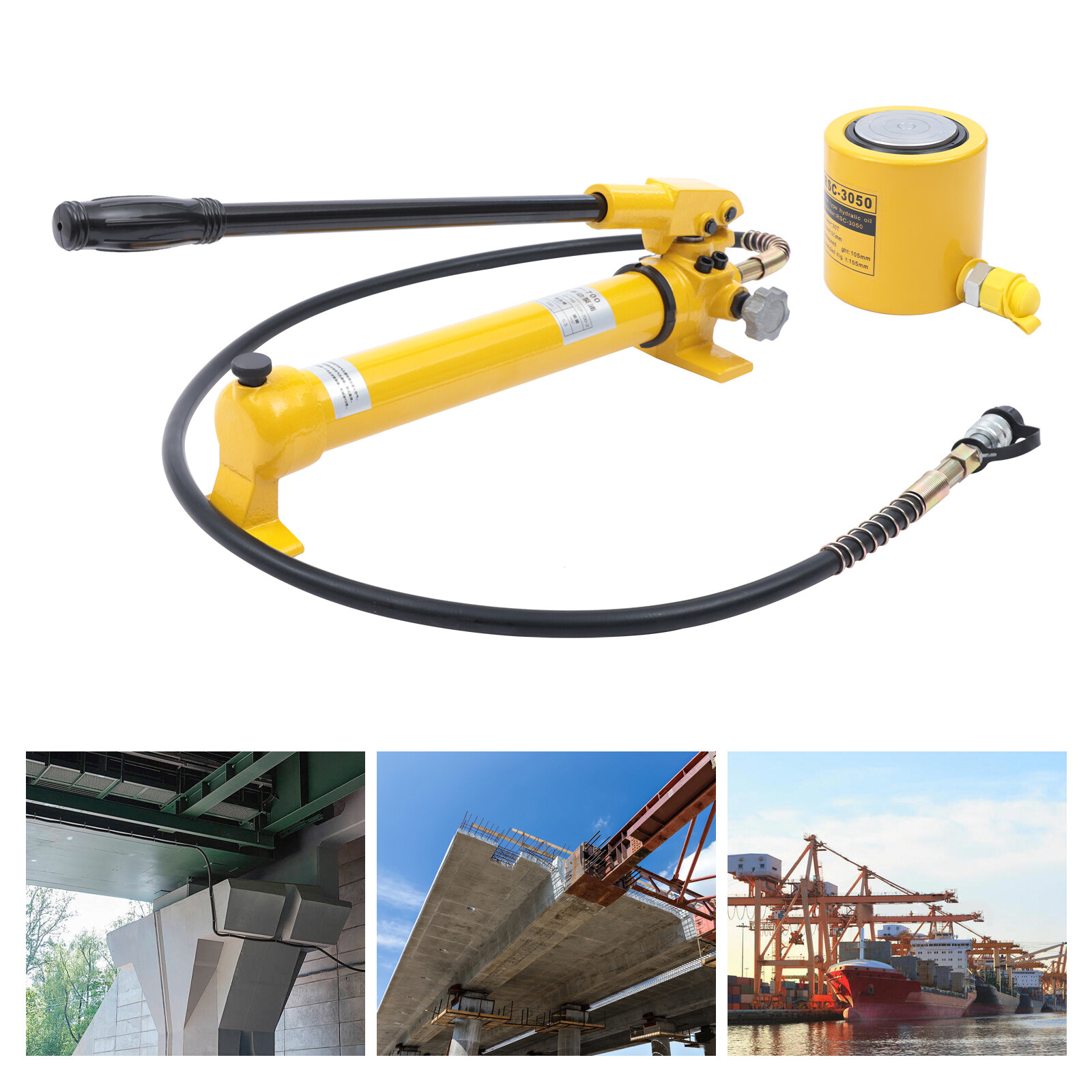 30 Ton Hydraulic Jack Porta Power Repair Kit Auto Shop Tool Lift Ram + Hand Pump