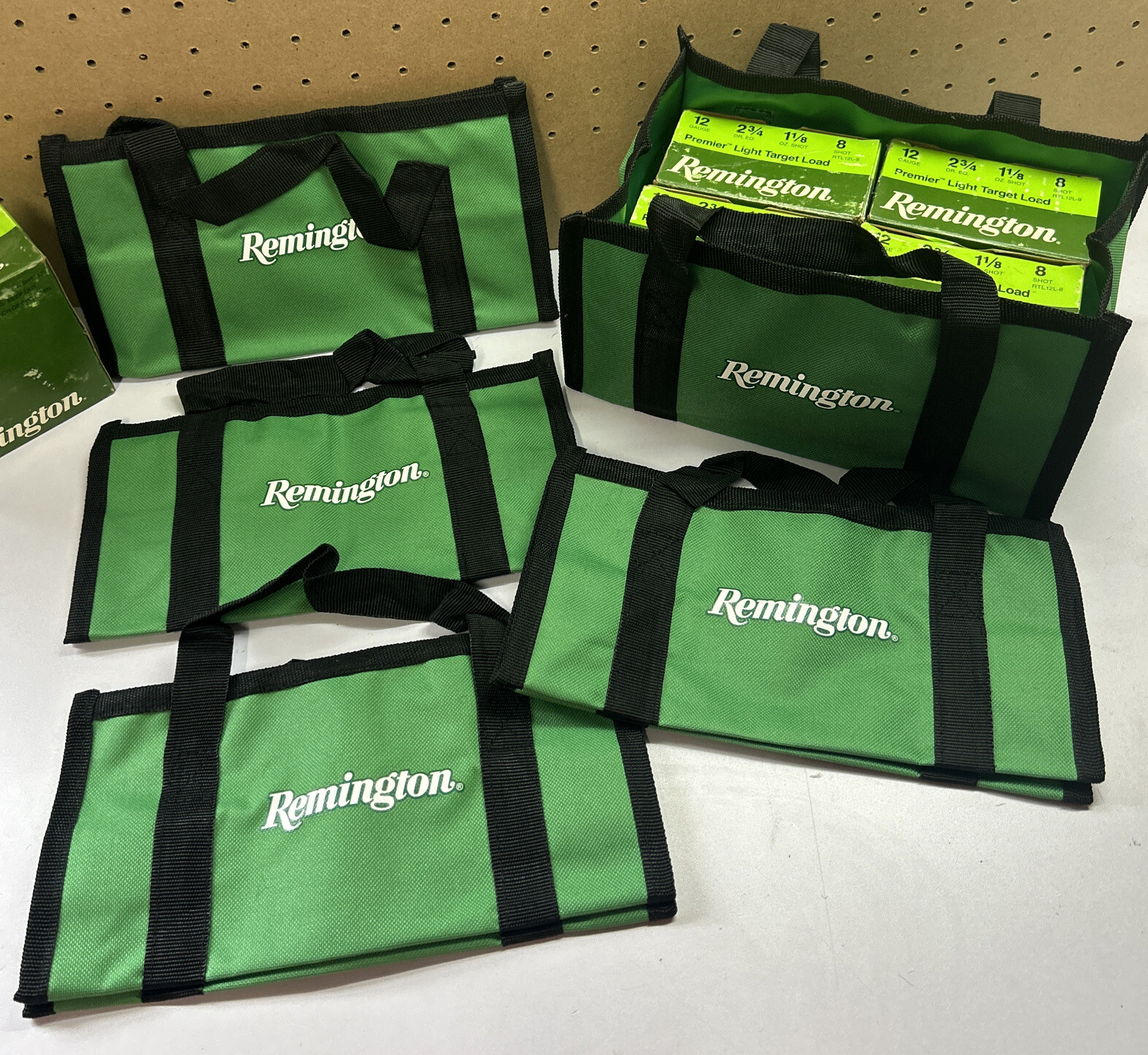 5 - Remington Firearms Green 4 Box Shot shell Ammo Tote Bag Skeet