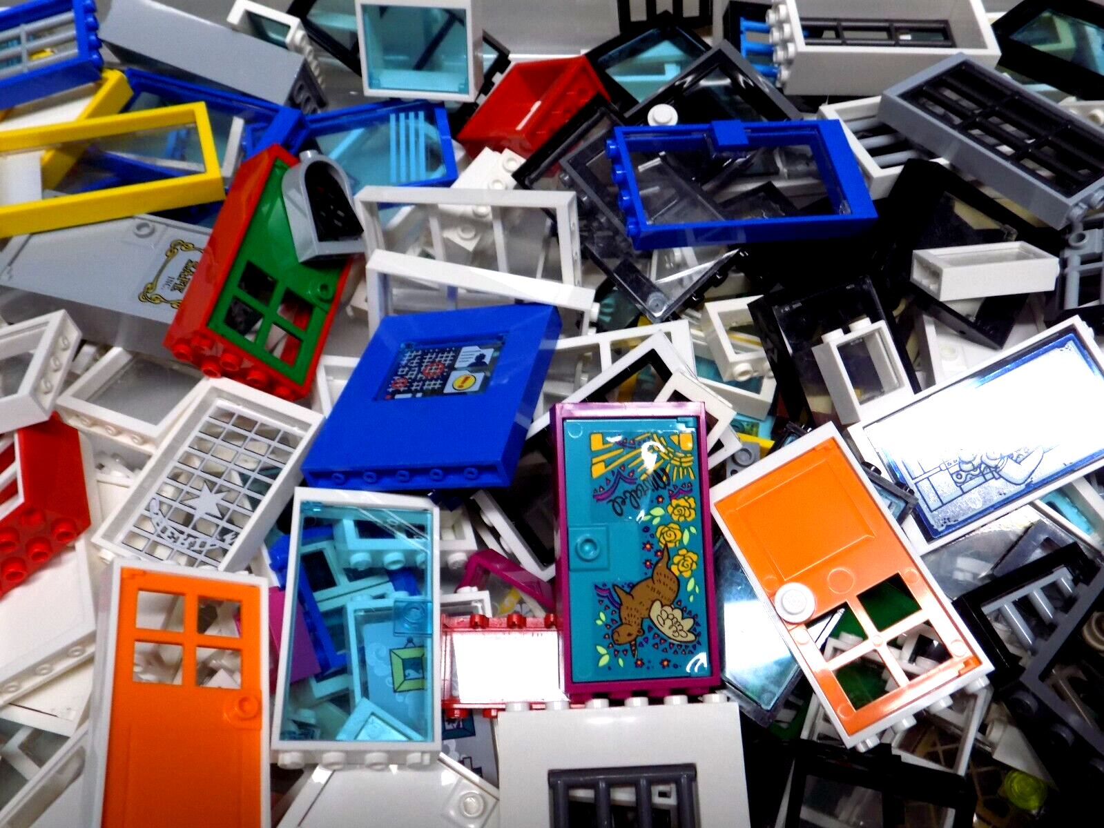 40 piece!!! Lego Windows and Doors Super Fun Lot {WASHED}