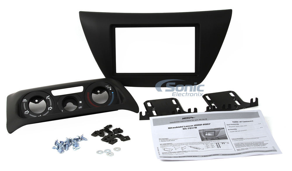 Metra 95-7017B Double DIN Dash Kit for 2002-2007 Mitsubishi Lancer Vehicles
