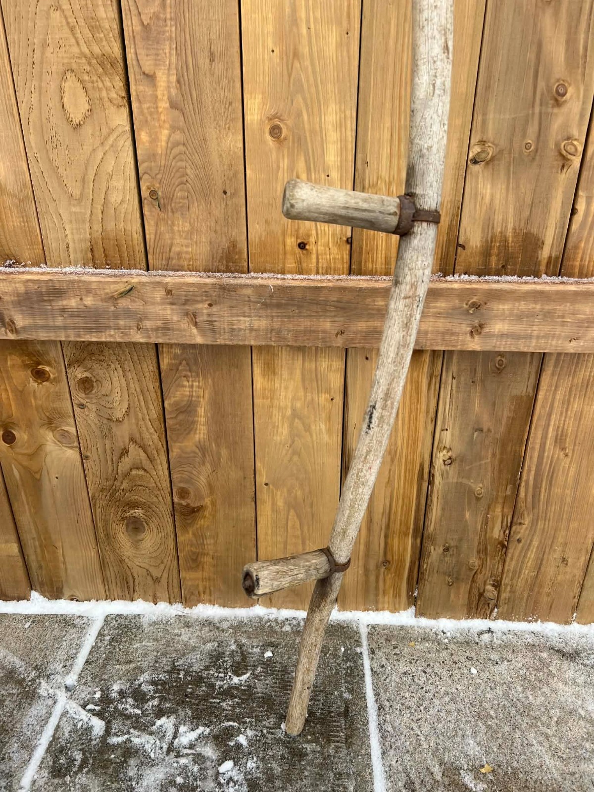 Vintage Antique 58" Long Scythe Hay Grain Sickle Farm Tool Blade is 28" Long