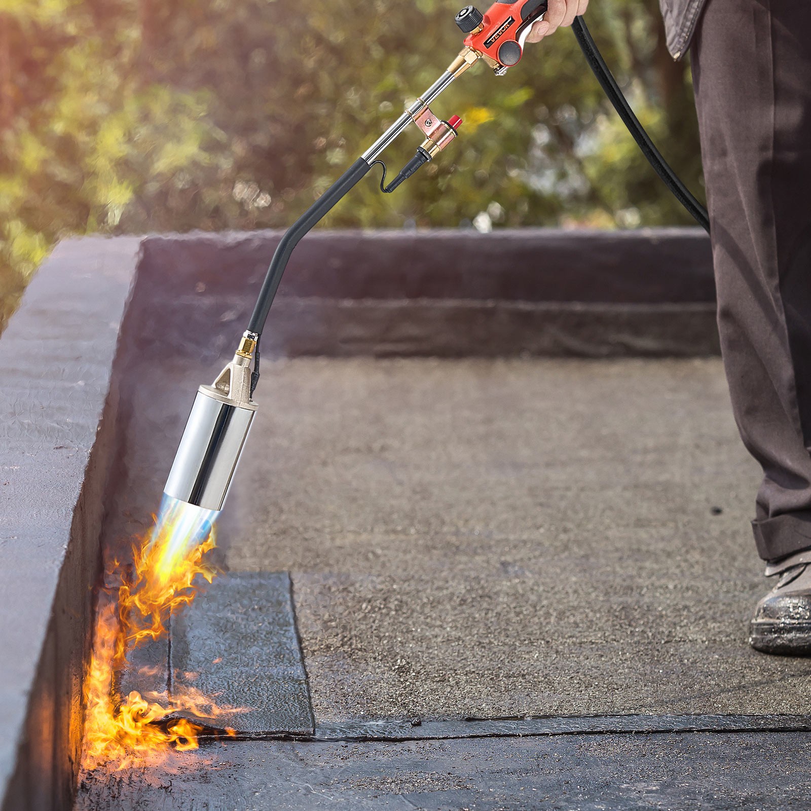 VEVOR Propane Weed Torch Burner Ice Snow Melter 1800000 BTU 10 ft Hose Portable