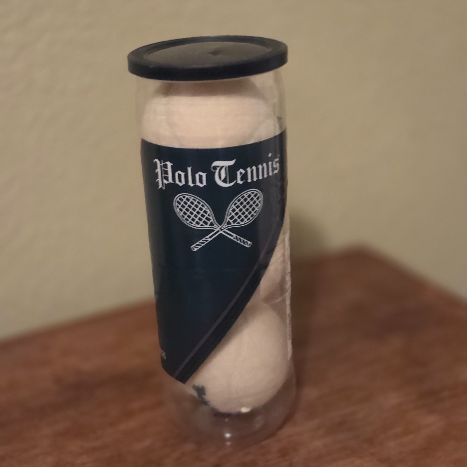 THREE NEVER USED WHITE POLO RALPH LAUREN LOGO TENNIS BALLS