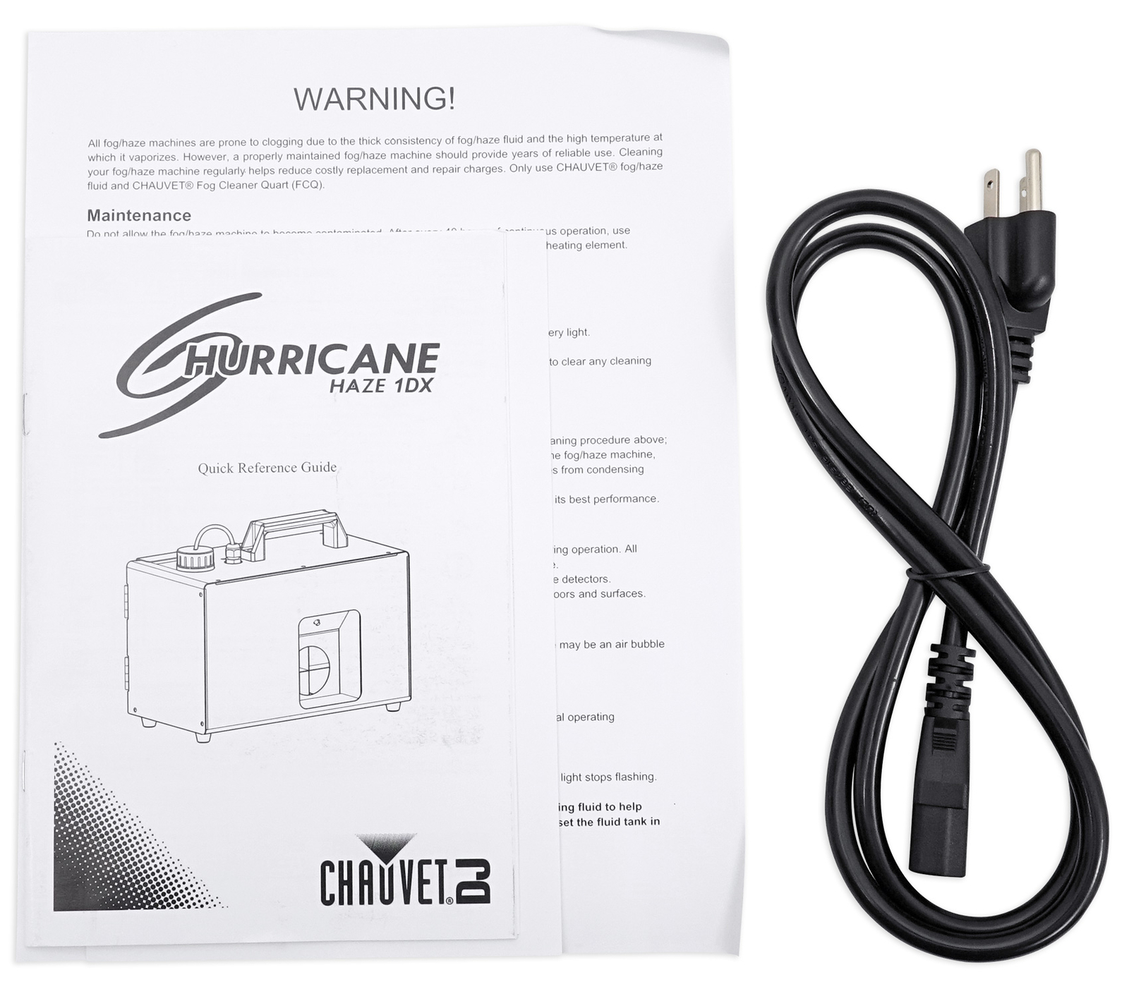 Chauvet DJ Hurricane Haze 1DX Water Based Haze Machine Hazer + Gallon of Fluid