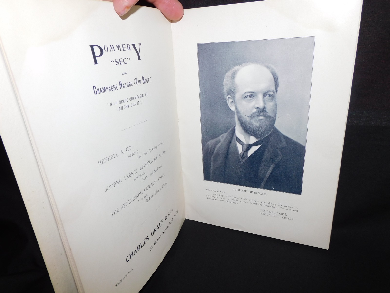 Antique 1895 Freund's Souvenir of the Season at the Metropolitan Opera House