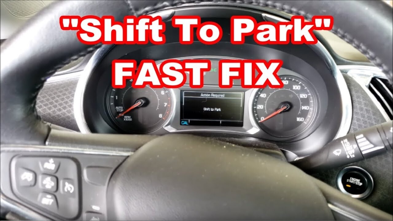 GM Chevy Malibu Volt Gear Shift to Park Transmission Error Fix Repair switch