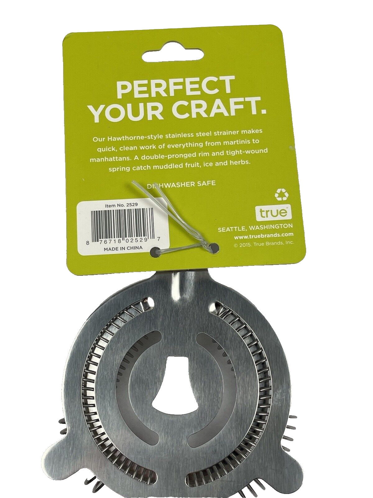 Hawthorne Cocktail Strainer True Stainless Steel