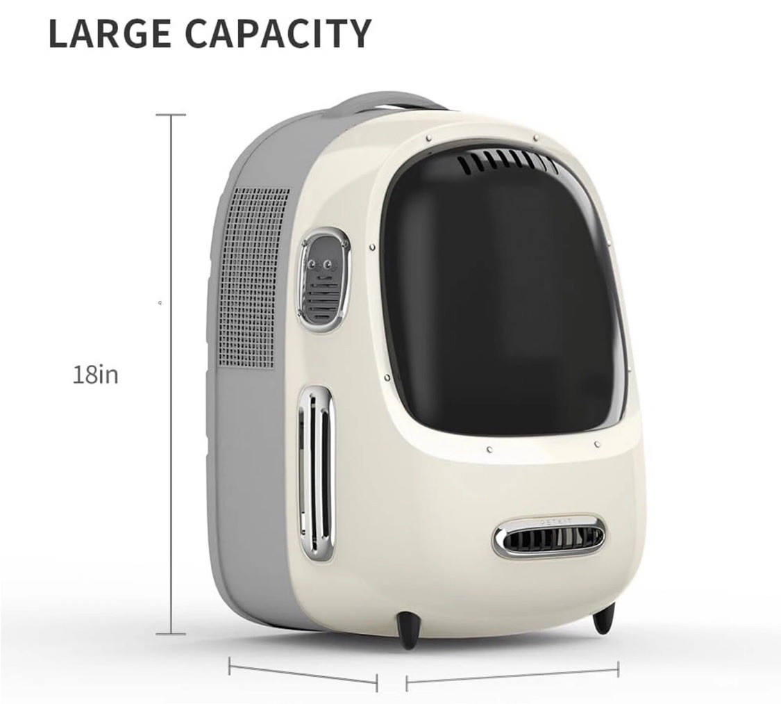 PETKIT Cat Backpack Carrier – Airline-Approved Travel Bag Fan & Light Detachable