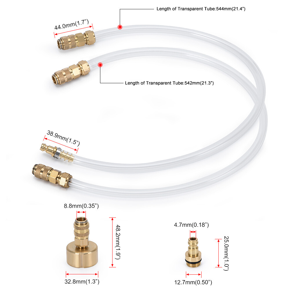 For Sea Star Hydraulic Steering Kit System Bleeder Filler Hose Boat Bleed Kit