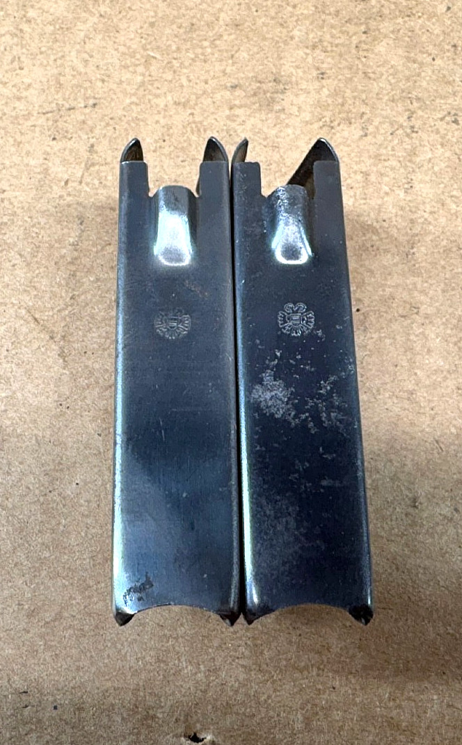 LOT of 2 Steyr Mannlicher M95 (5 Round) Clip Original WW1 IMPERIAL EAGLE 8x56r