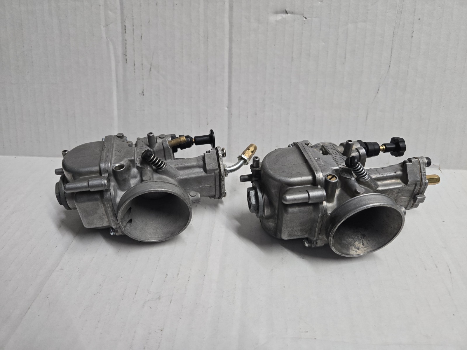 Qty 2 authentic motorcycle Keihin pwk 28 carburetors for cr85 rm85 kx100