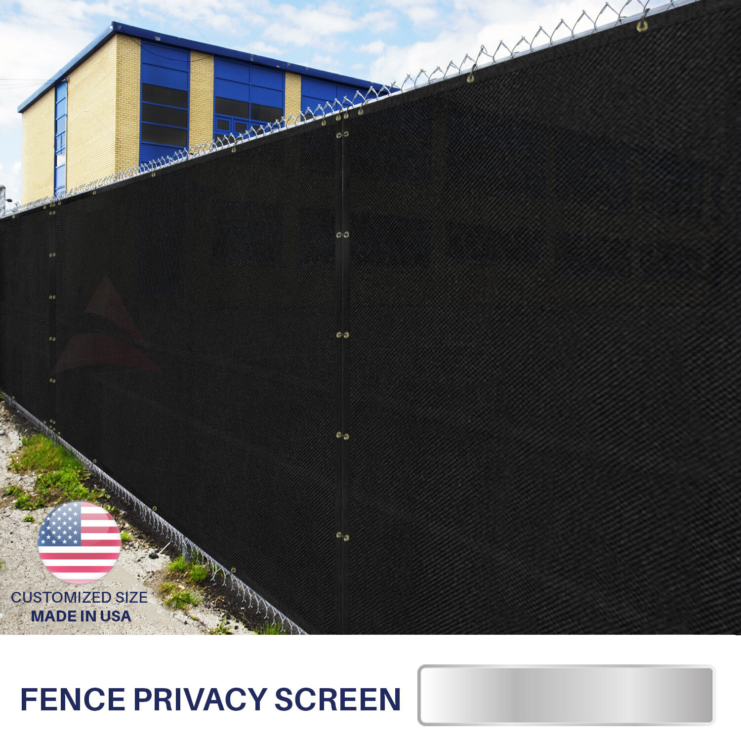 Fence Privacy Screen Cover Mesh Garden Yard 4' 5' 6' 8' Black Green Beige Brown
