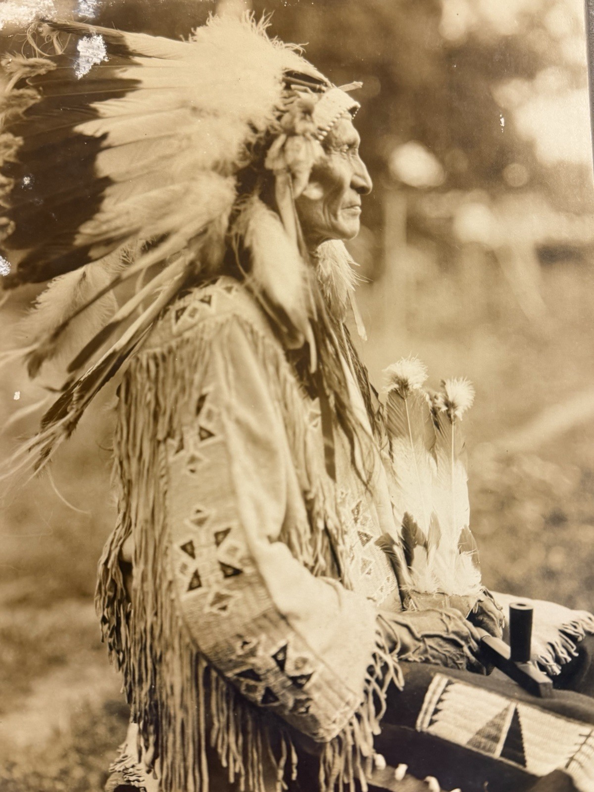 Original Native American Indian "Standing Bear-Sioux"; Photograph; LARGE Format