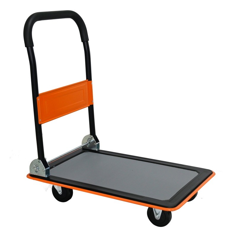 330lbs Flatbed Cart, Platform Hand Truck Heavy Duty Foldable Push Cart Dolly