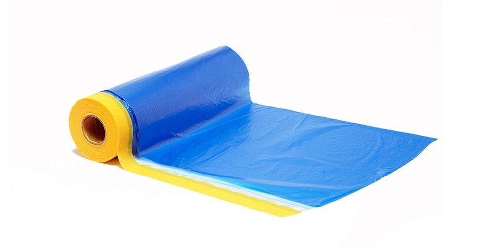 3M Pre taped Masking Paper - Painters Plastic Sheeting Paint Tape for Auto body