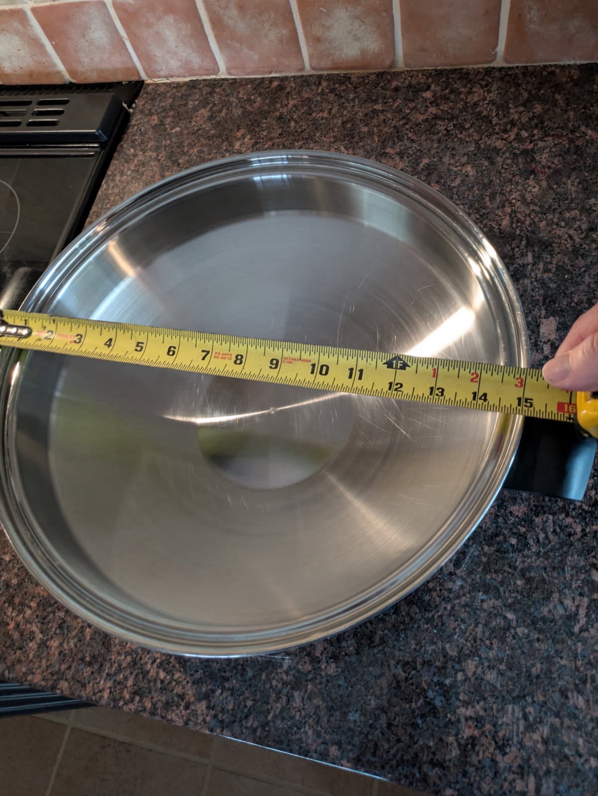 Cutco Professional Cookware 15” Wok + Lid Cover 5-Ply Stainless Steel USA