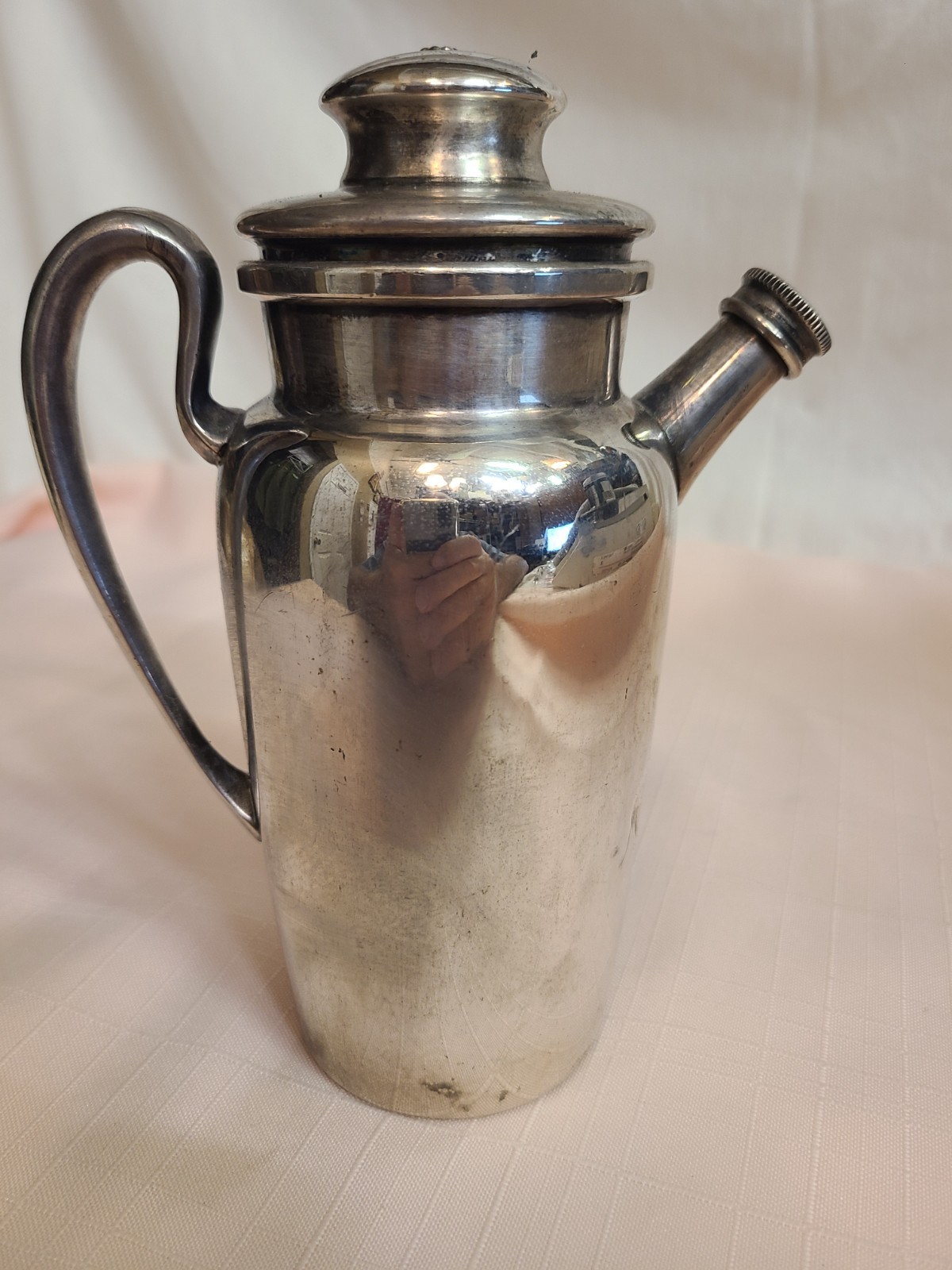 Art Deco Friedman Silver Co. 500 small Cocktail Shaker – Classic Barware 7 in.