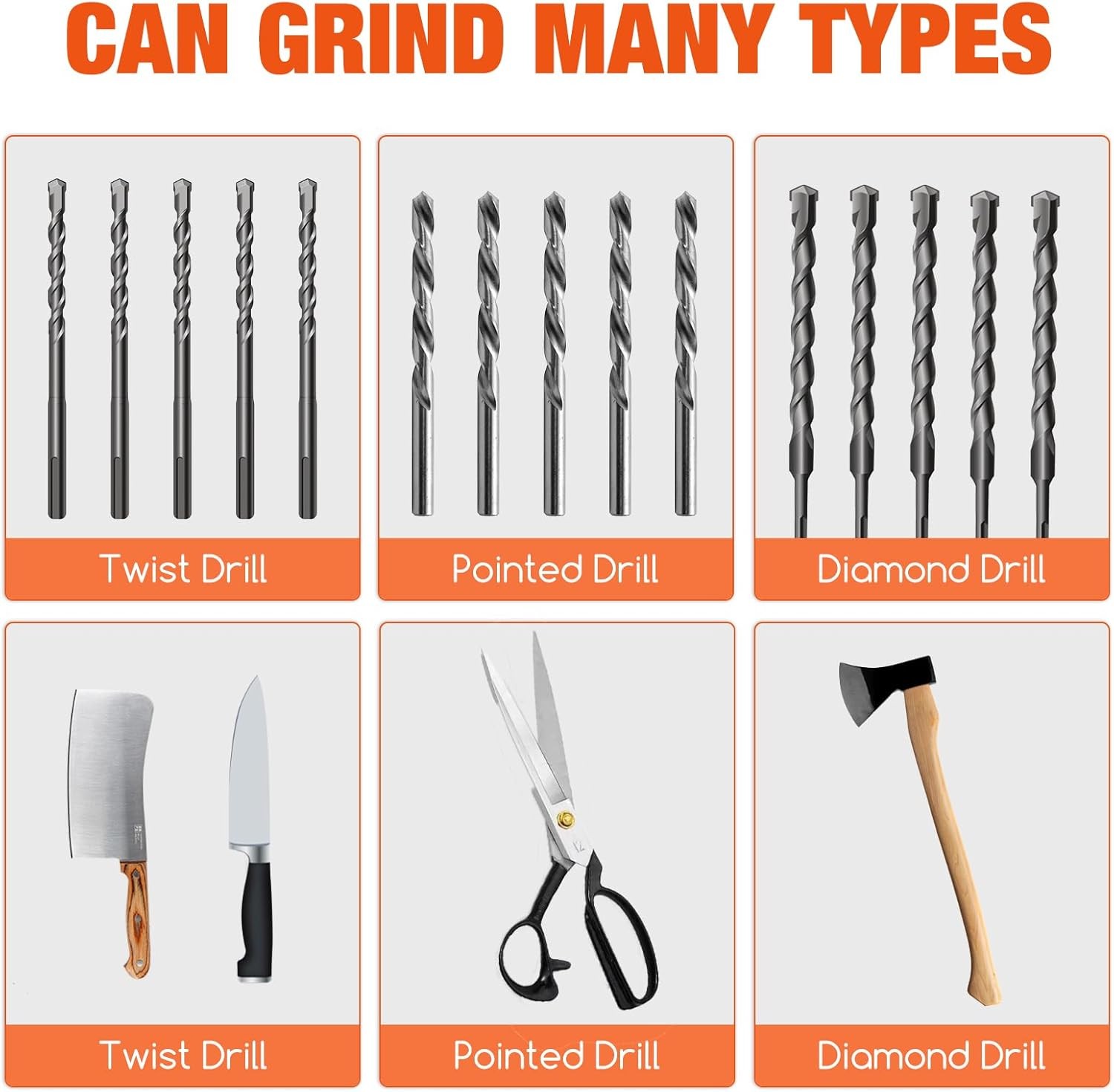 Drill Bit Sharpener Drill Bit Sharpener for All Bits(5/64''- 5/8'') Multipurpose