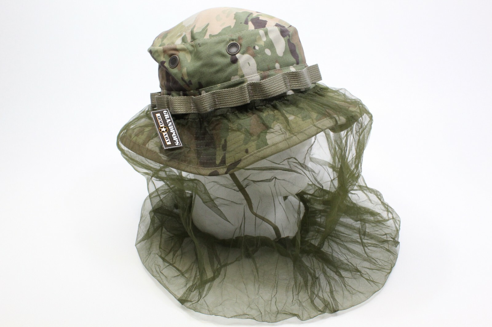 MILITARY MOSQUITO HEAD NET OPEN ON BOTH ENDS FOR JUNGLE HAT