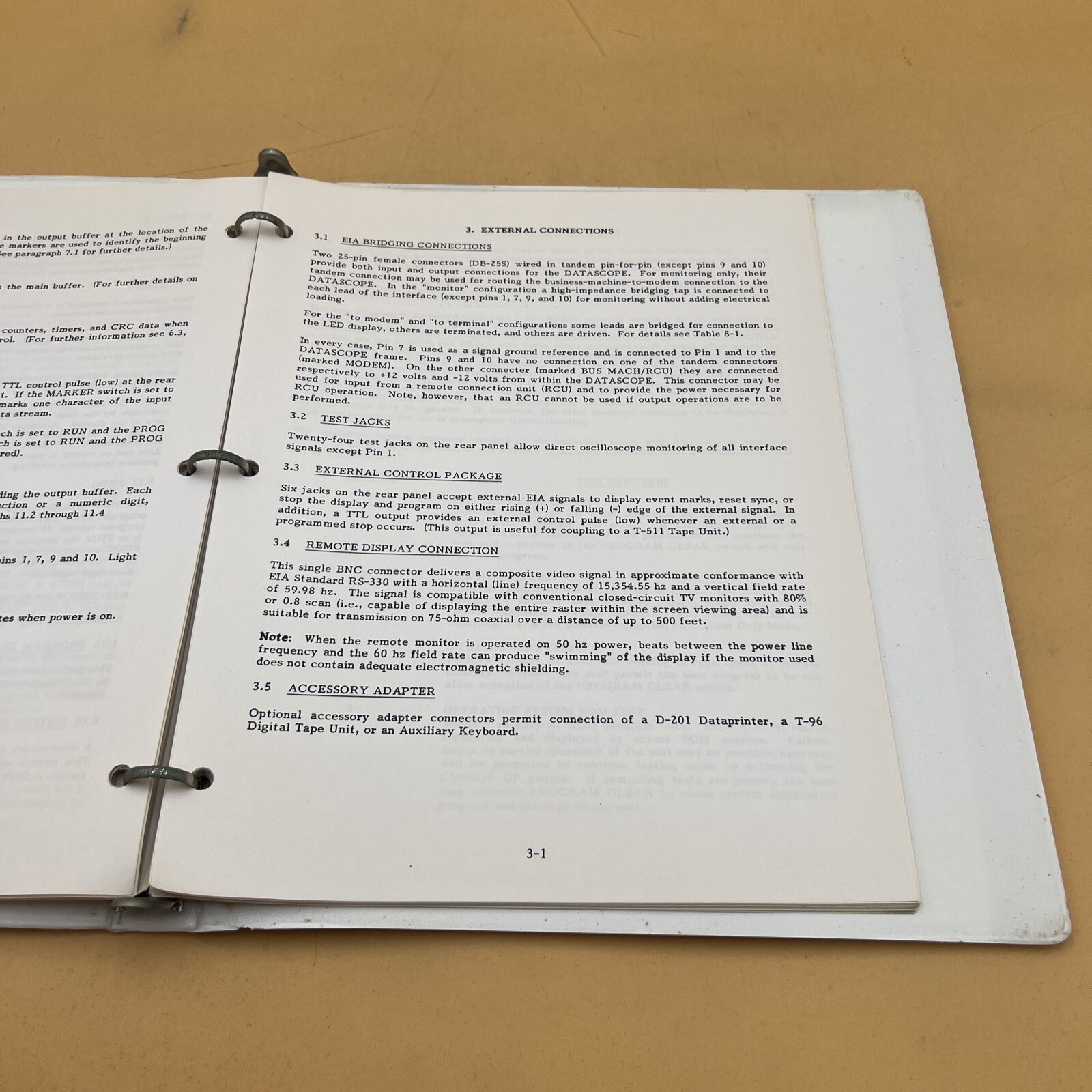 VINTAGE SPECTRON D-584 DATASCOPE OPERATOR'S INSTRUCTION MANUAL BOOK, ORIGINAL