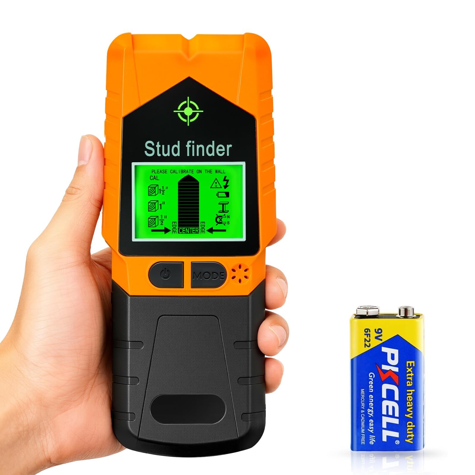 Stud Finder Wall Scanner - 6 in 1 Electronic Stud Finder with HD LCD Display ...