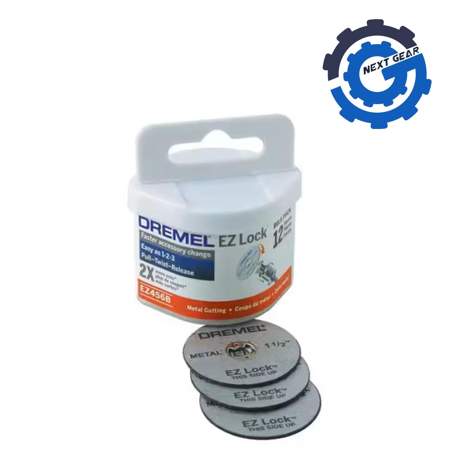 12 Pack New Dremel 1-1/2-Inch EZ Lock Rotary Tool Cut-Off Wheels EZ456B