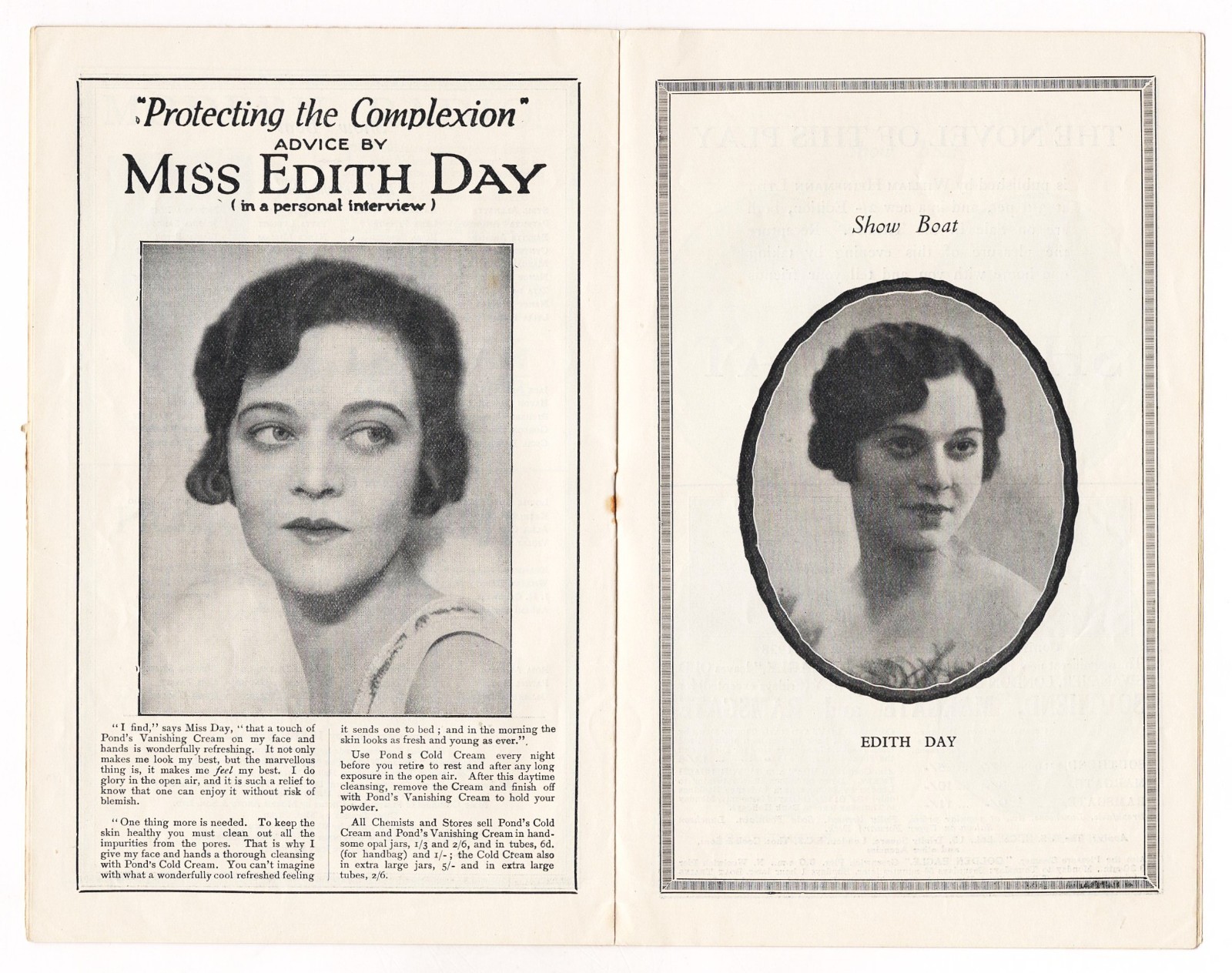 Paul Robeson "SHOW BOAT" Edith Day / Jerome Kern / May 1928 London Playbill