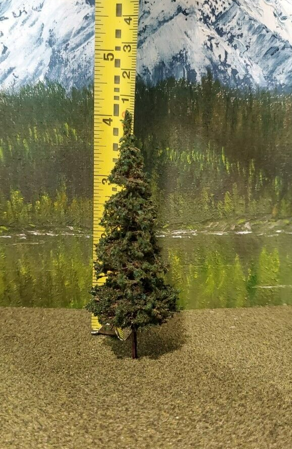 MOOSE CREEK TREES - Fir / Pine Trees (4" x 10 Trees) Model Trains HO N Z Scale