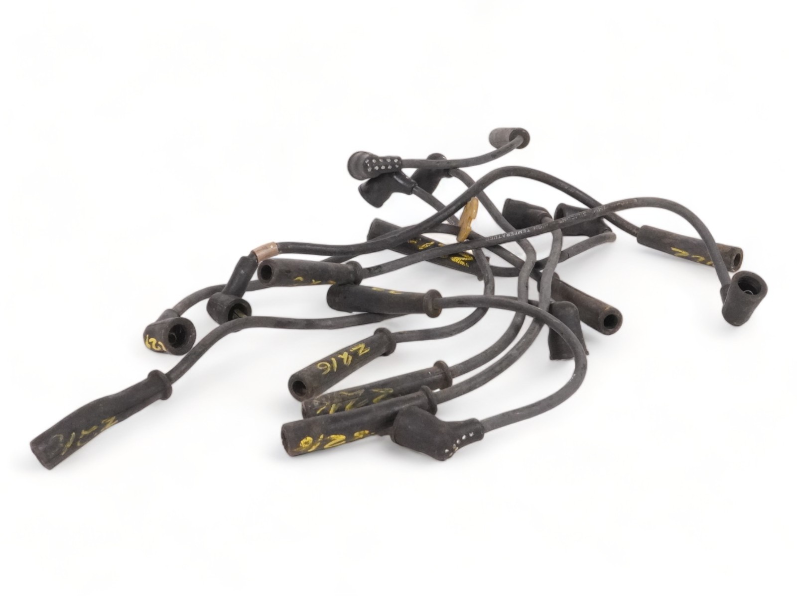 84-87 Jaguar Xjs He Spark Plug Wire Engine Compartment Electric Set Of 10 OEM