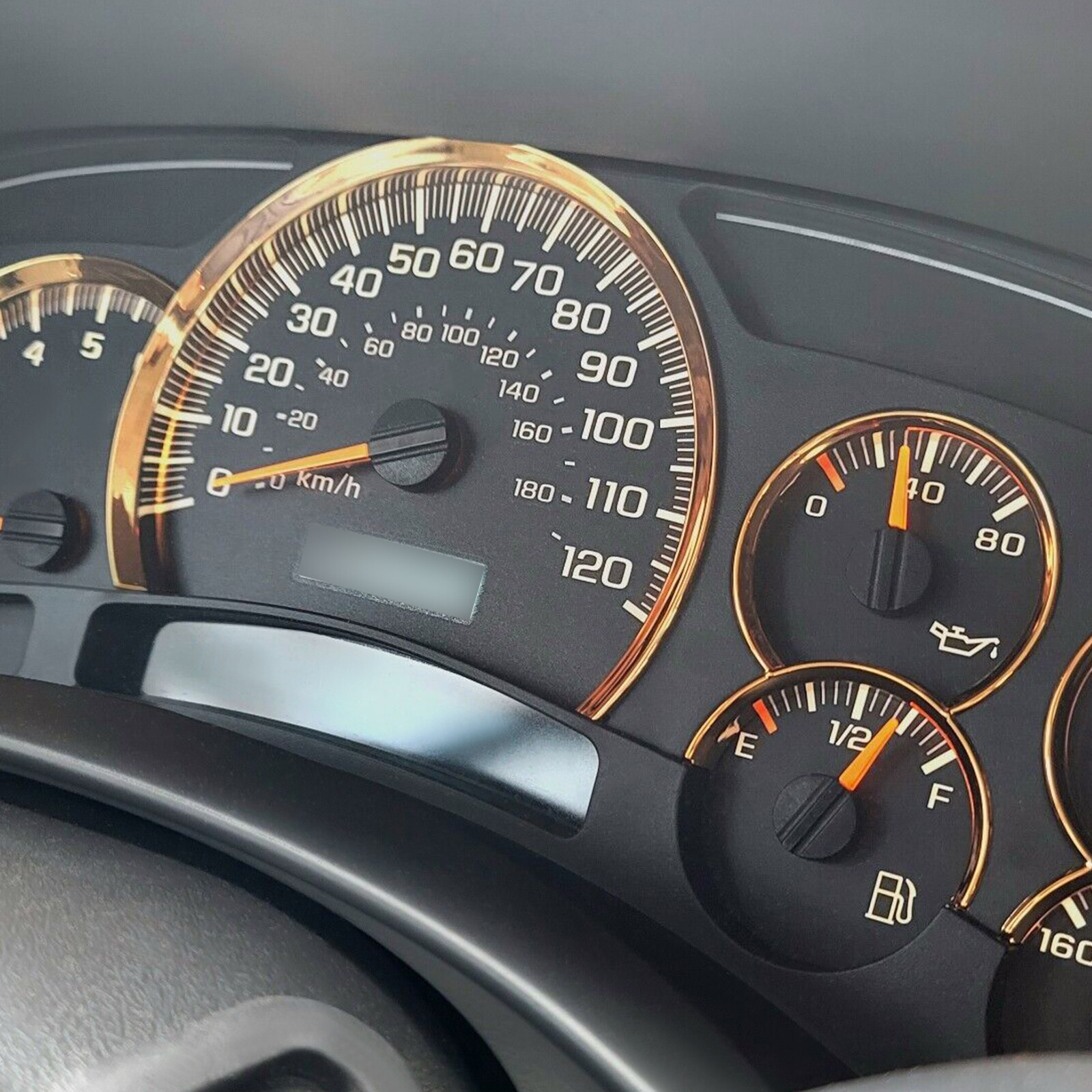 Chrome Instrument Cluster Lens Cover For Tahoe Suburban Sierra Silverado 03-2007