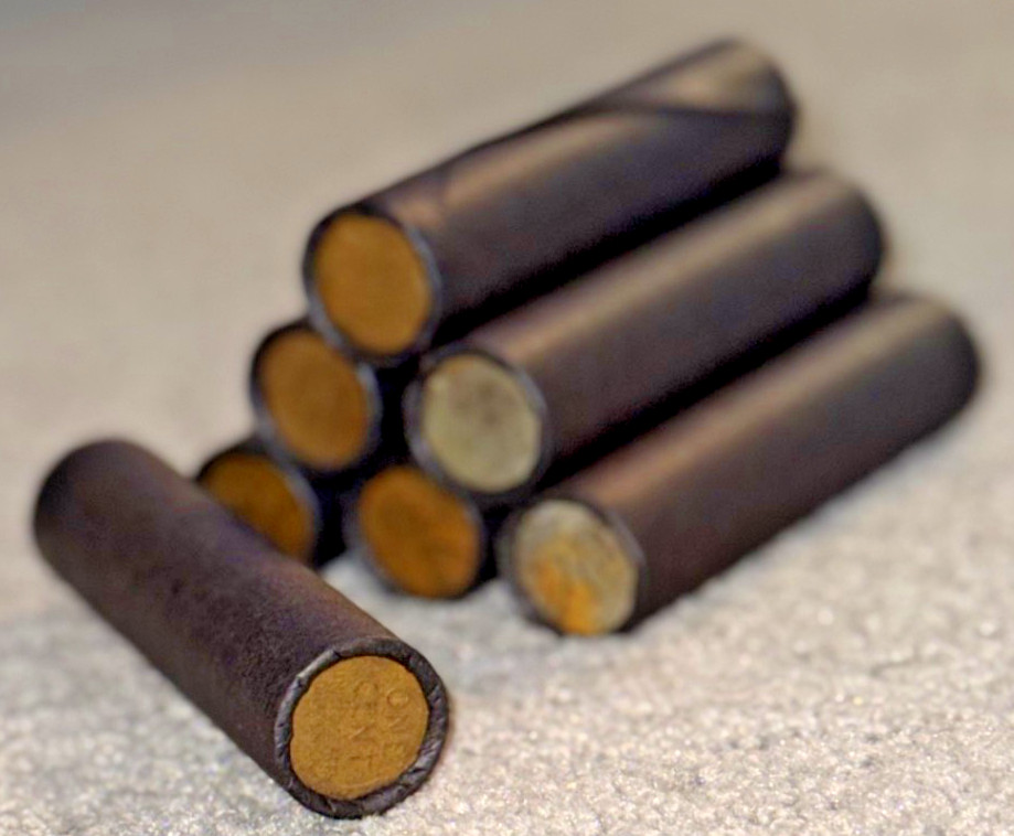 wheat penny black roll lincoln cent unsearched mixed dates mint marks bu