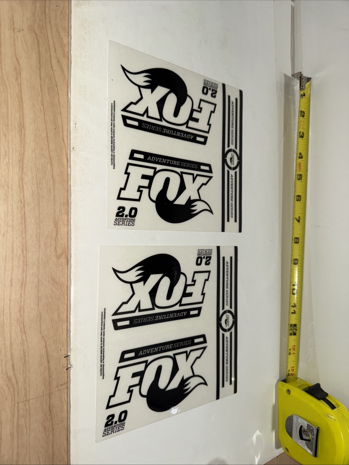 FOX SHOCKS SHOX 2.0 ADVENTURE SERIES GENUINE DECALS STICKERS SET OF 2