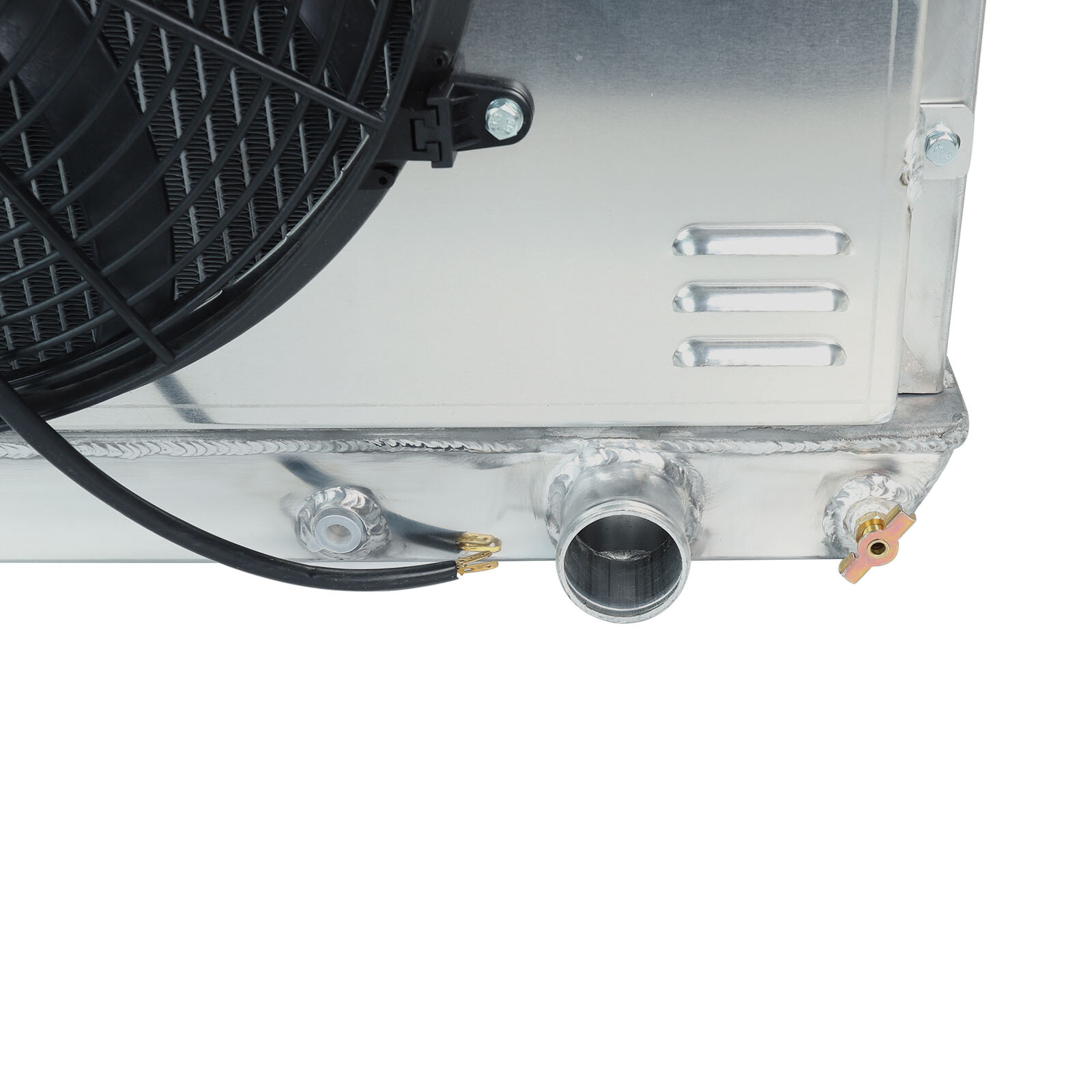 3-Row Radiator +Shroud Fan Relay Kit For 1963-66 Chevy C/K C10/C20/C30 Pickup V8