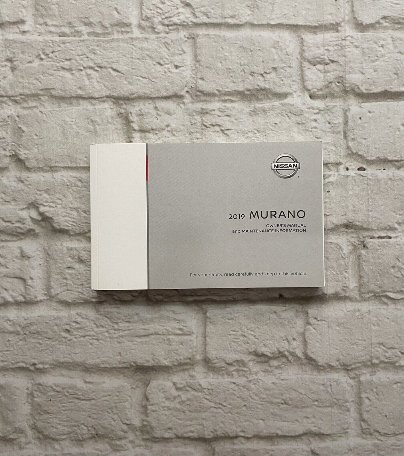 2019 Nissan MURANO Owners Manual, w/ NAVIG (Platinum S SV SL Sport Exclusive)