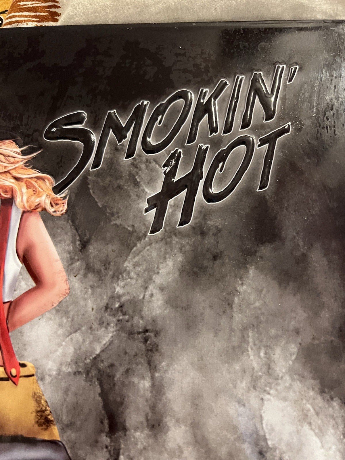 Harley-Davidson® Smokin Hot Fire-fighter Babe Embossed Tin Sign (13x15) 2010951