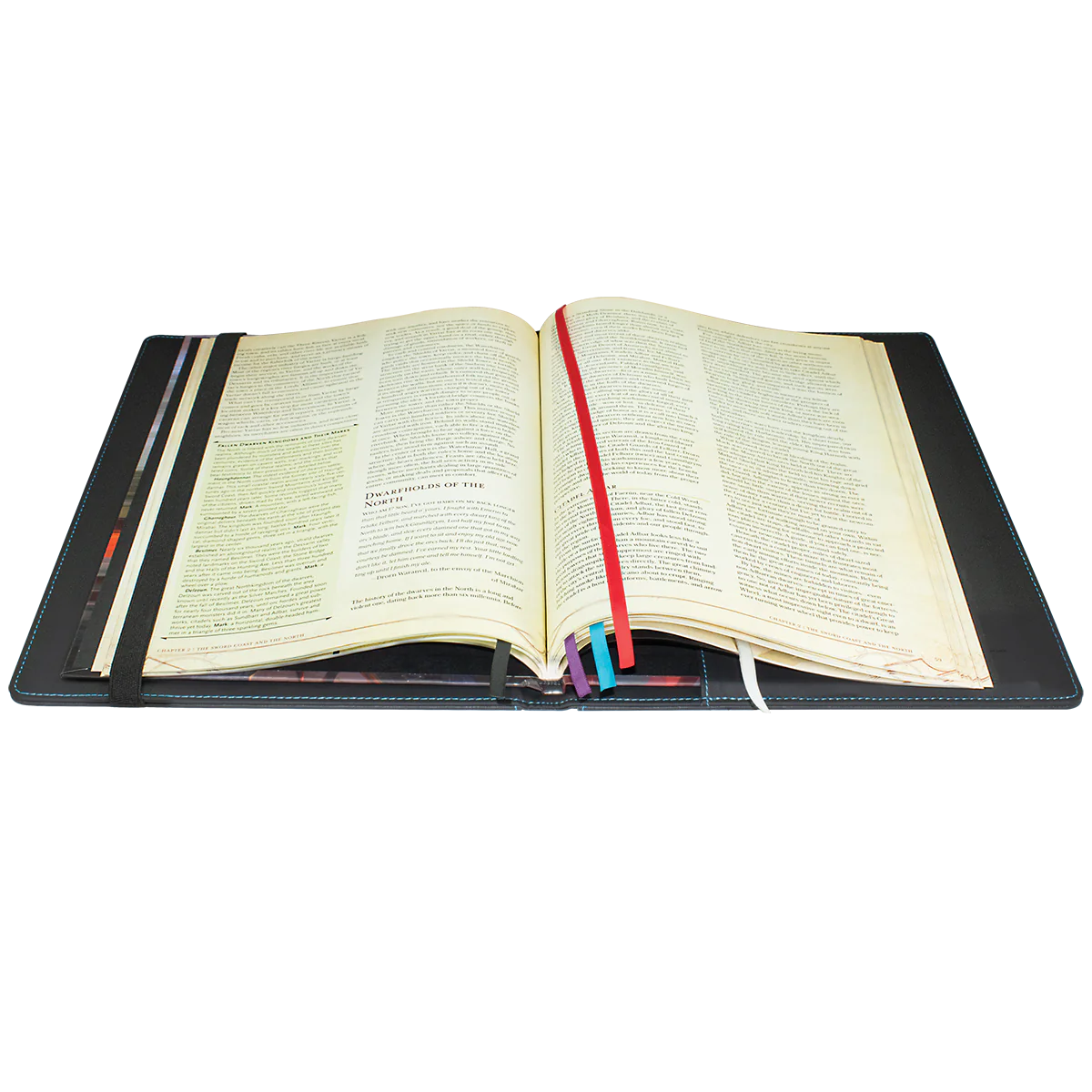 Premium Book Cover D&D Leatherette Holder Storage Secure Organizer Protector
