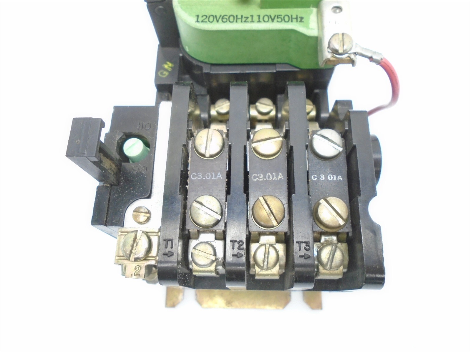 GE - CR206A0 - SIZE 00 STARTER CONTACTOR 9A - 115-575V - 1/3-2HP - 110/120V Coil